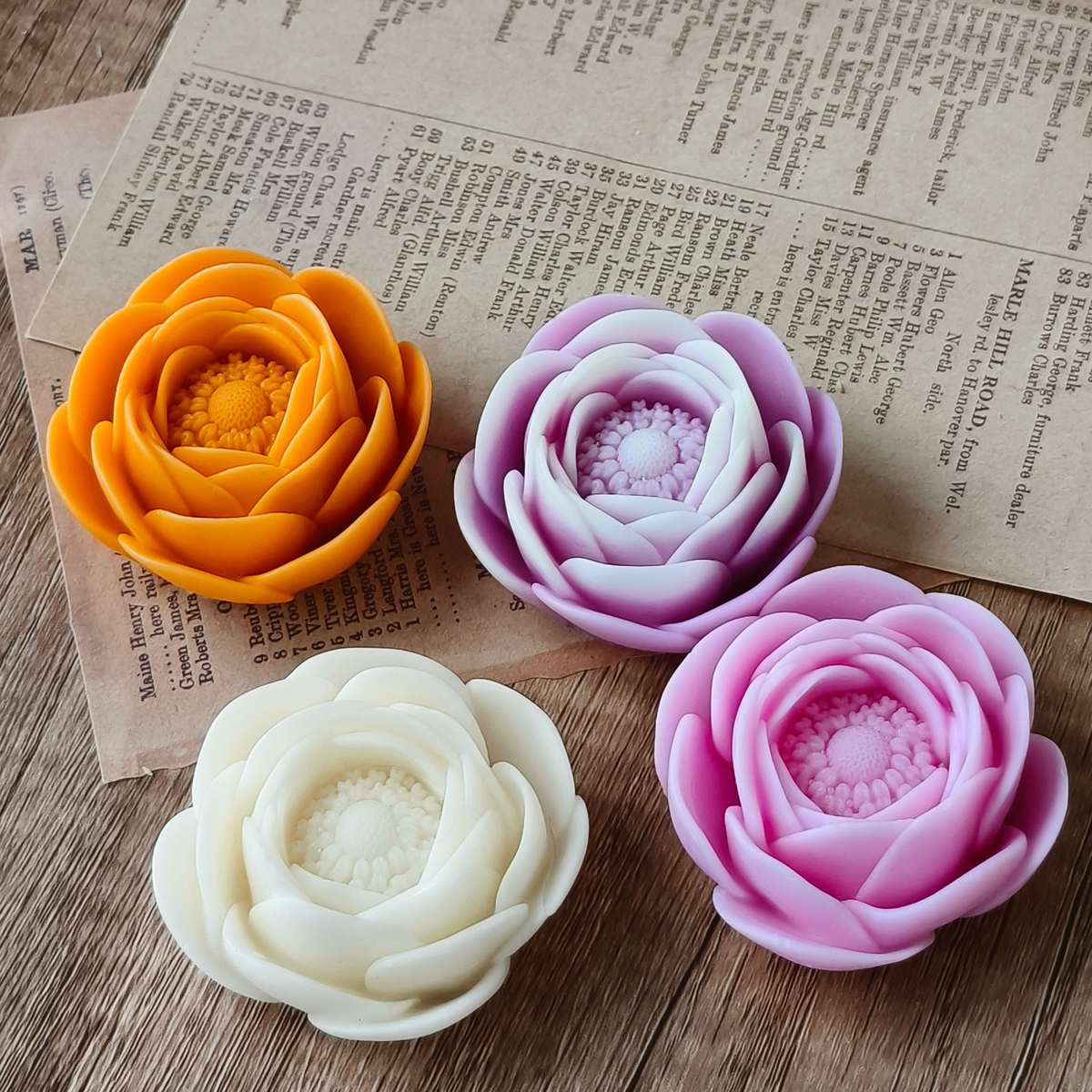 Lotus Flower Candle mold (RUUIPON-039)