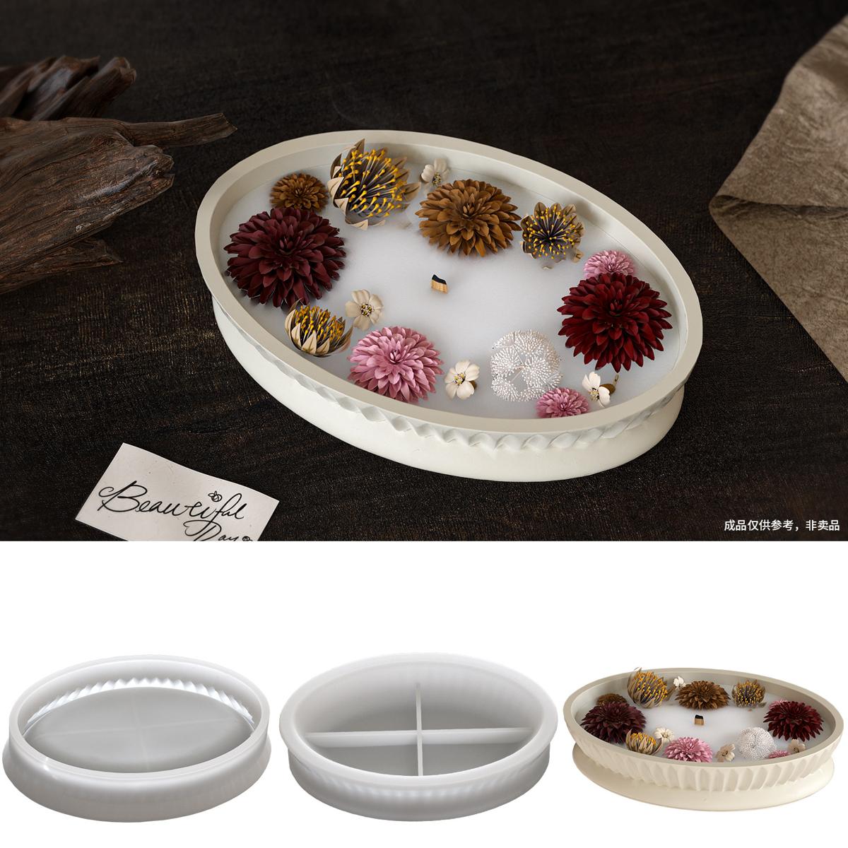 Oval Stripe Candle mold (RUUIPON-049)