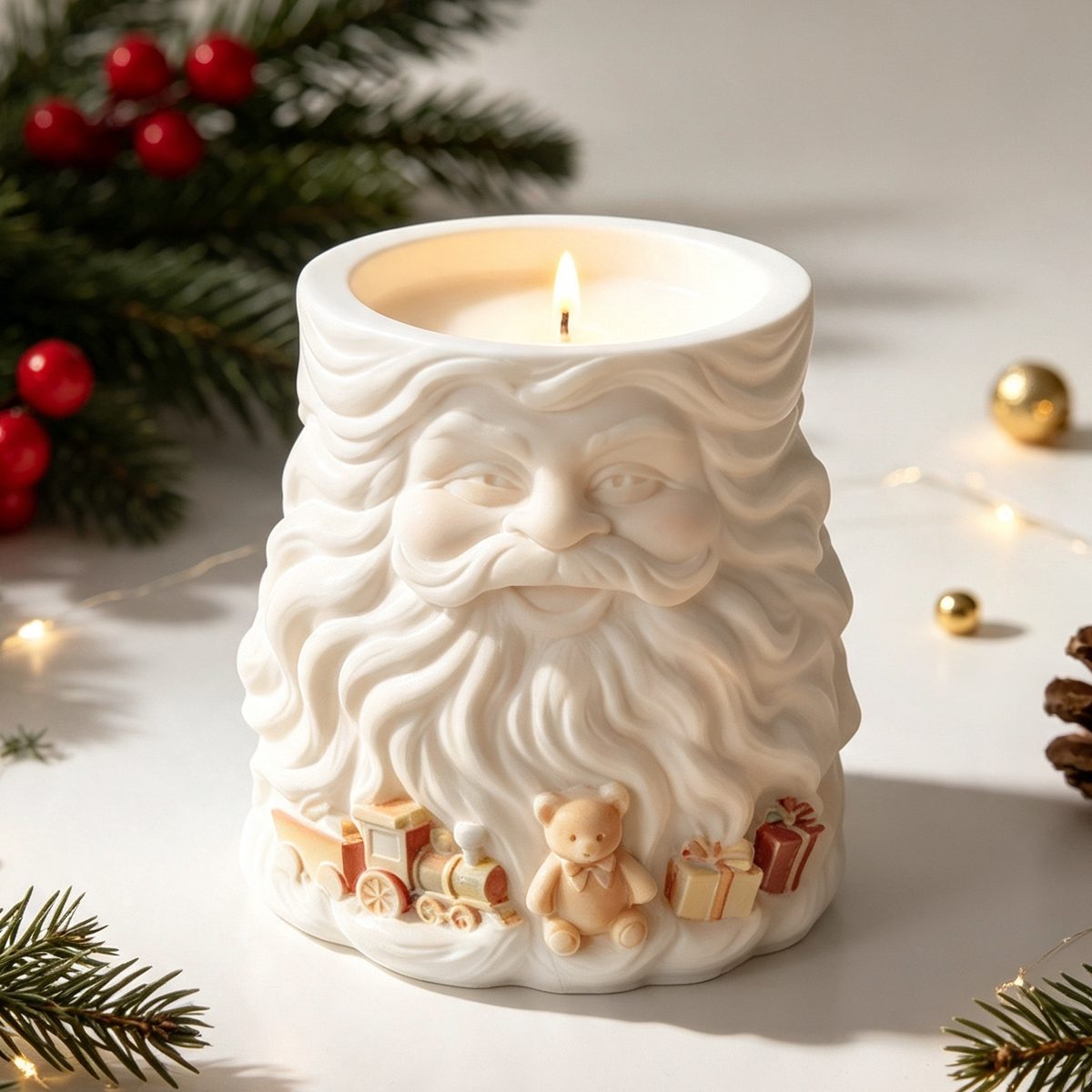 Santa Cup Candle mold (RUUIPON-073)
