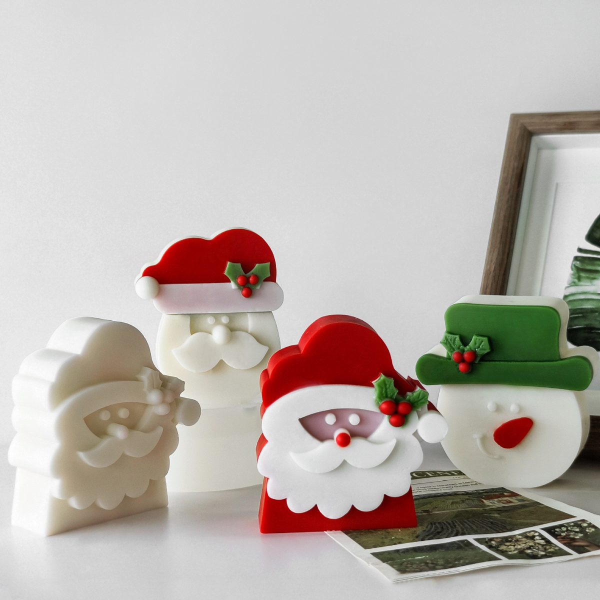 Santa Christmas Candle mold (RUUIPON-099)