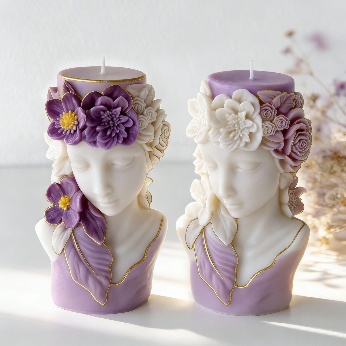 Floral Figure Candle mold (RUUIPON-111)
