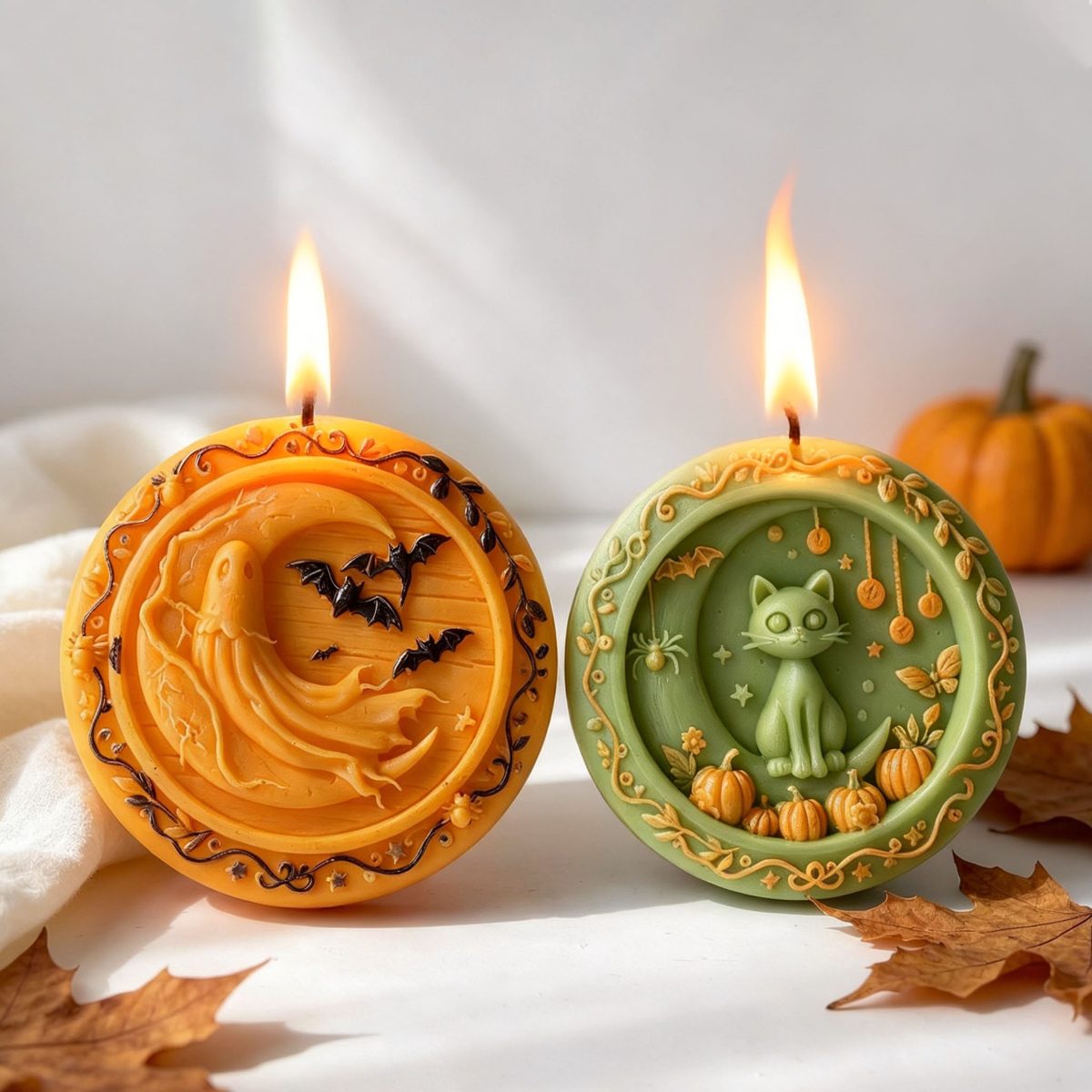 Ghost Halloween Candle mold (RUUIPON-132)