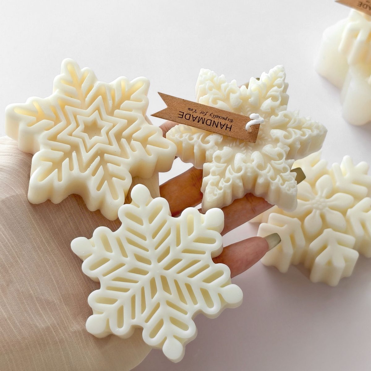 Snowflake Christmas Candle mold (RUUIPON-189)