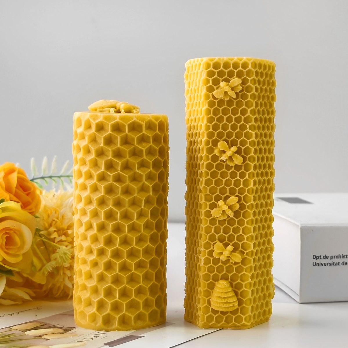 Honeycomb Pillar Candle mold (RUUIPON-190)