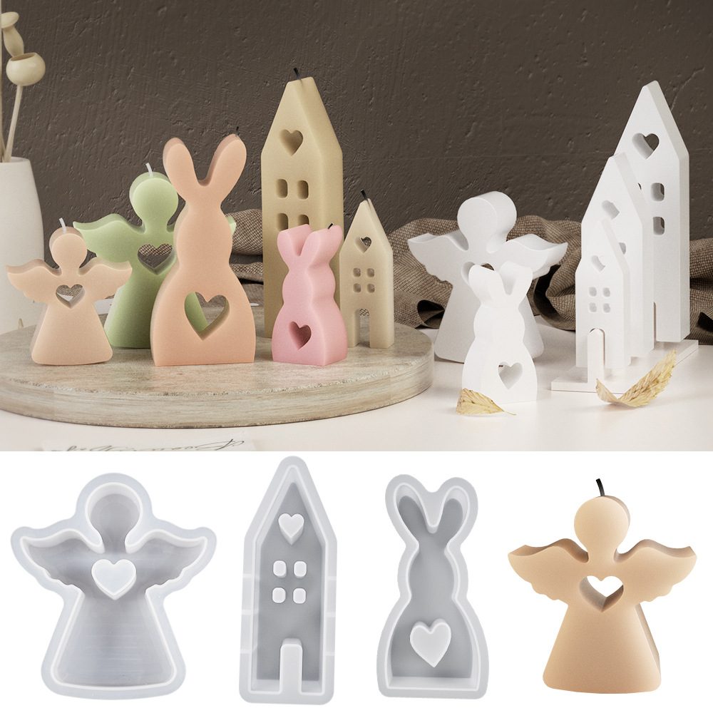 Easter Heart Gypsum mold (RUUIPON-344)