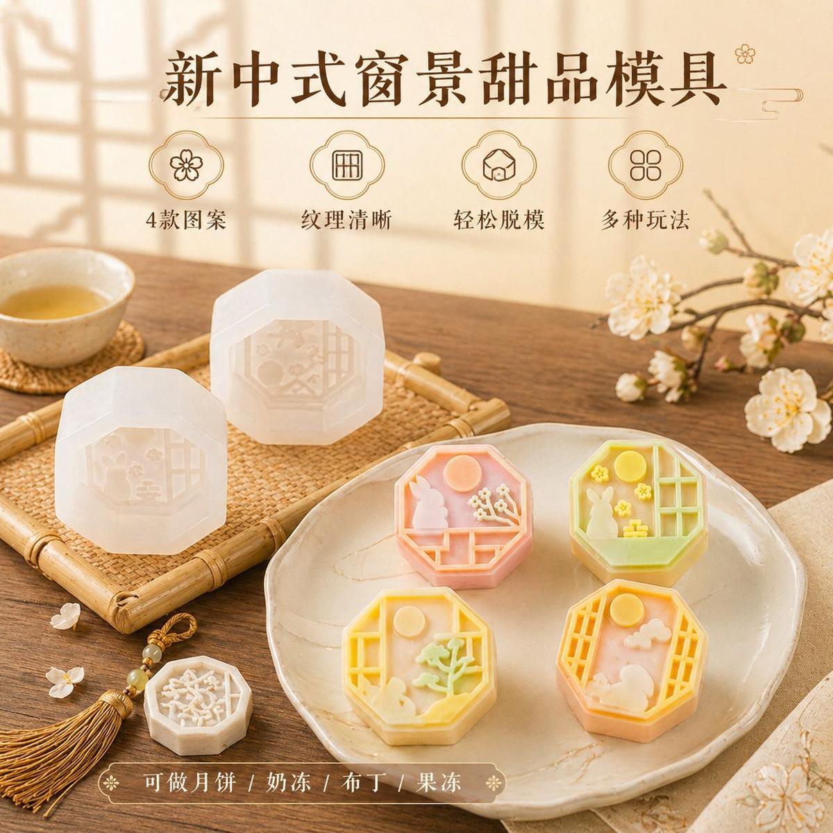 Mid Autumn Mooncake mold (RUUIPON-410)