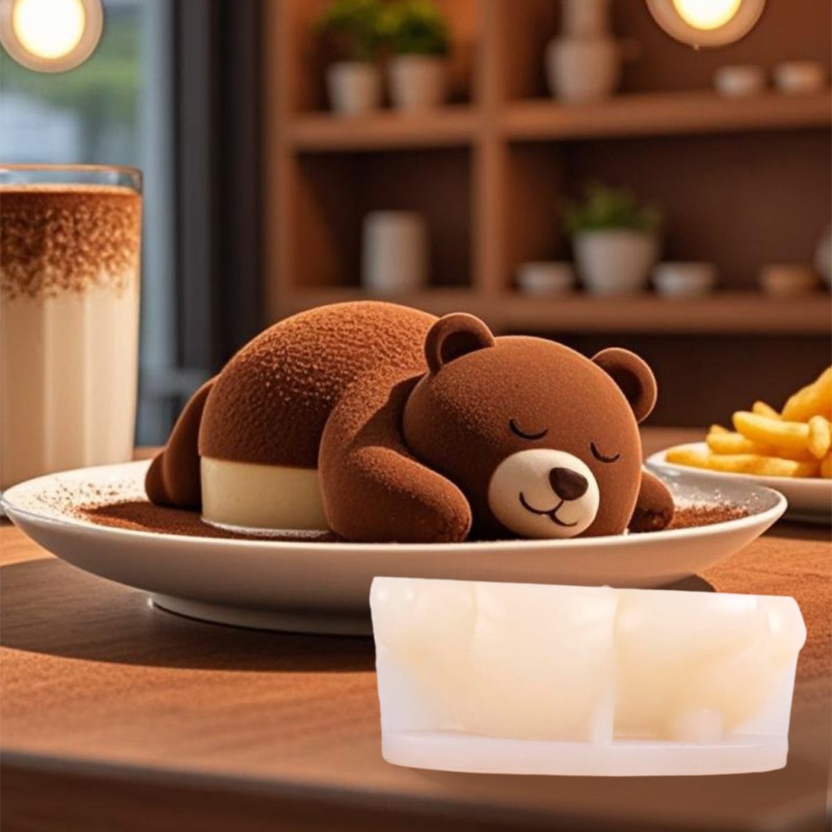 Lying Bear Mousse Cake mold (RUUIPON-438)