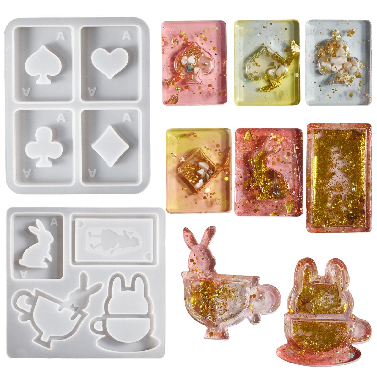 Playing Card Alice Pendant mold (RUUIPON-496)