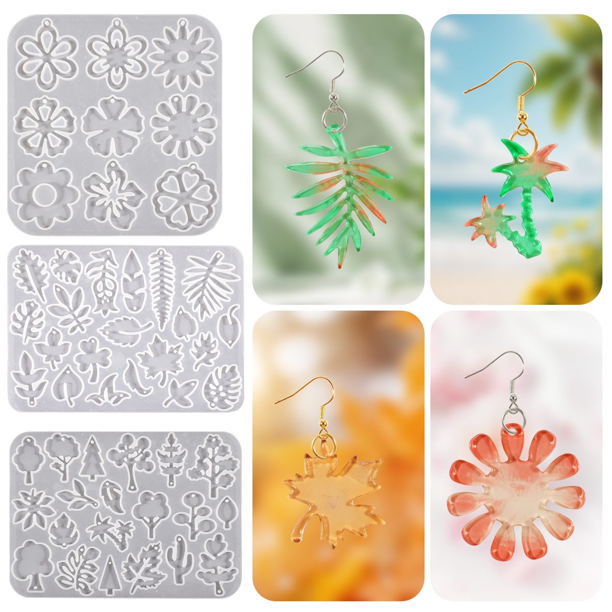 Bouquet Flower Pendant mold (RUUIPON-510)