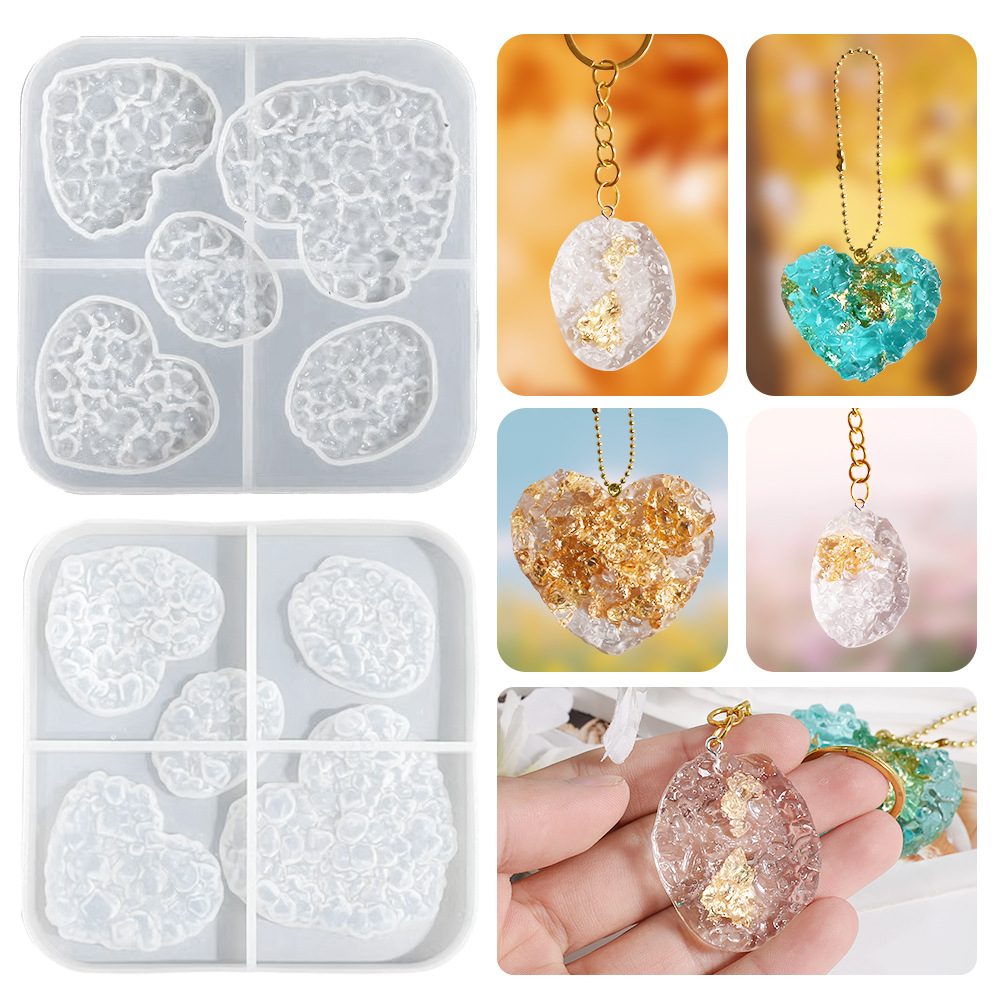 Crystal Cluster Ice Crystal Pendant mold (RUUIPON-529)