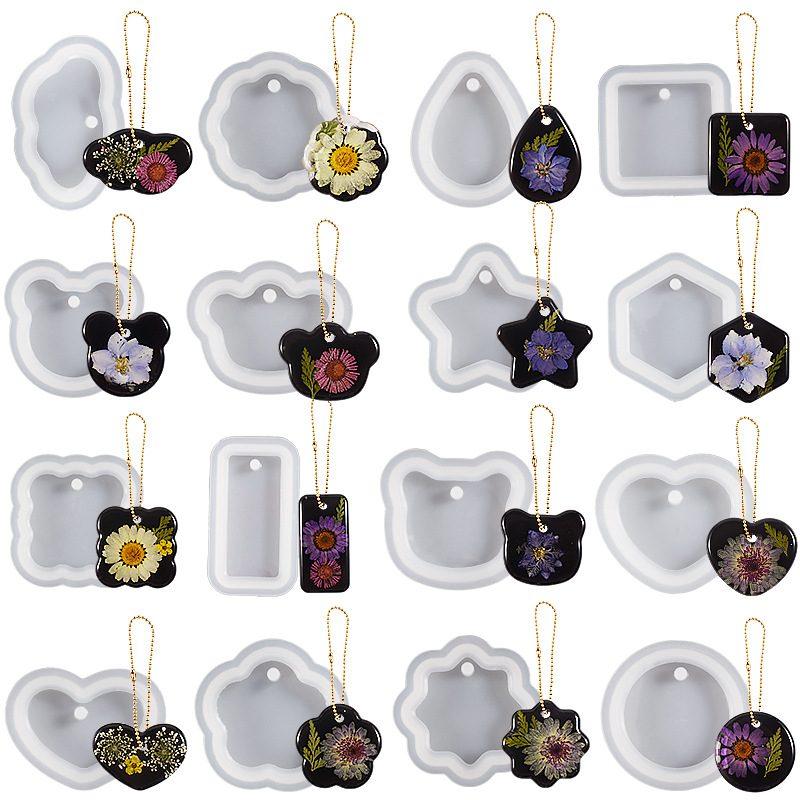 Keychain Geometric Pendant mold (RUUIPON-575)