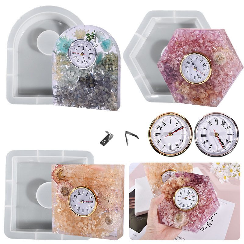 Bookend Standing Clock Resin mold (RUUIPON-633)
