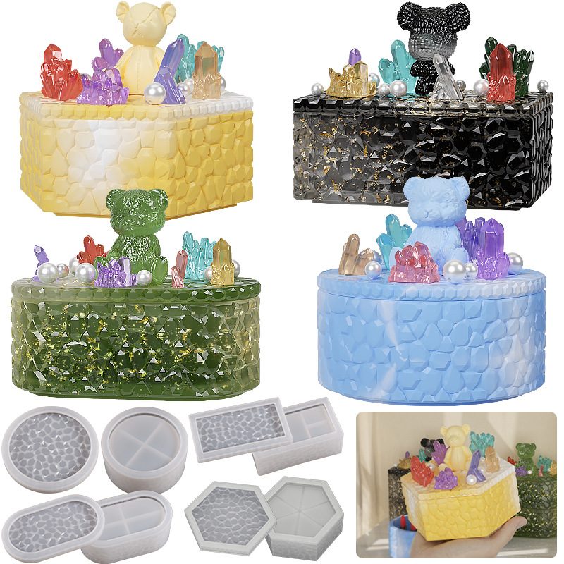 Diamond Rectangle Storage Box mold (RUUIPON-772)