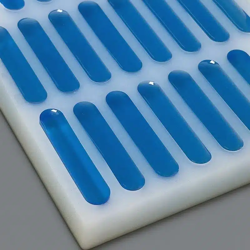 Factory food-grade silicone gummy mold pill cavities about 7 ml water fill